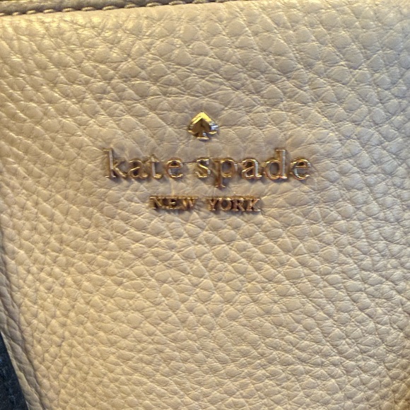 Kate Spade Jackson Medium Triple Compartment Satchel Gray Optic White Black - Picture 5 of 12